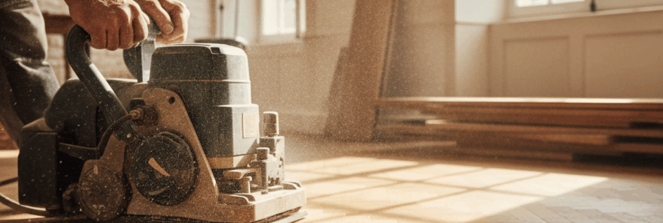 Ponçage de parquet à Caen : artisan local spécialisé en rénovation, finition et remise à neuf de sols en bois. Travail soigné et durable. Devis gratuit.