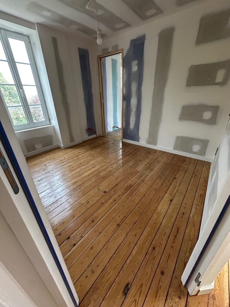 Rénovation de parquet ancien à Trouville-sur-Mer (Calvados)