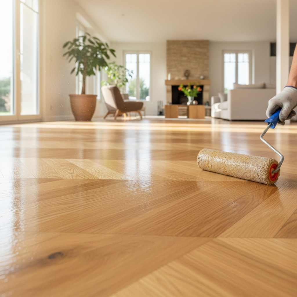 Vitrification parquet Lisieux pour protéger durablement votre sol. Vernis résistant, finition soignée et intervention professionnelle autour de Lisieux.